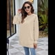 thumbnail image 5 of Sudaderas para Mujer, Sudaderas de Cuello Redondo de A , Suéteres Casuales Holgados, Conjuntos Cómodos de Otoño. Albaricoque M, 5 of 9