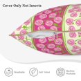 thumbnail image 5 of Haiem Flowers Print Velvet Soft Solid Decorative Square Throw Pillow Covers Set with Elegant Piping Christmas Cushion Case for Sofa Bedroom Car-16"x16", 5 of 8