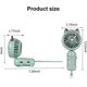 thumbnail image 2 of Mini ventilador recargable por USB, pequeño ventilador portátil plegable de 3 velocidades con cable de alimentación para oficina, viajes, hogar, exteriores Sincero Electrónica, 2 of 5