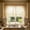 Beige, variant on 51" × 16" Embroidered Lace Sheer Kitchen Curtain Valance, Rod Pocket Floral Window Treatment for Small Windows