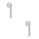 thumbnail image 3 of Matsuzay Cabezal de ducha Multi-modos Electrochapado Reemplazo del rociador Aspersor Plata Plata 2Conjunto, 3 of 6