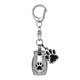 thumbnail image 2 of Llavero de acero inoxidable para cenizas conmemorativas, elegante tarro metálico con cierre de rosca seguro, recuerdo pensado para mascotas y seres queridos, plata, 2 of 6