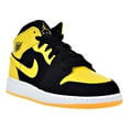 thumbnail image 2 of Air Jordan 1 Mid BG Big Kids Shoes Black/White/Varsity Maize 554725-035, 2 of 6