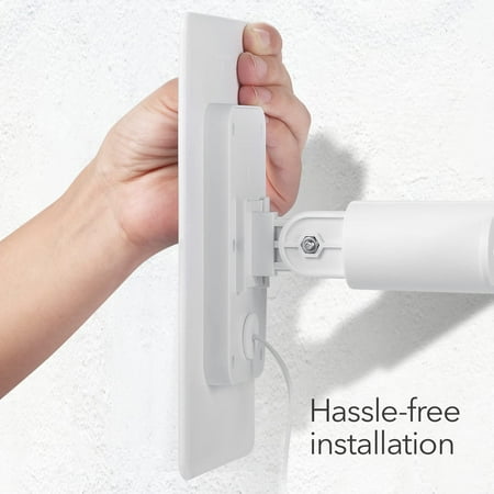 Wasserstein - Mountable Solar Panel for Google Nest Doorbell (battery) - White