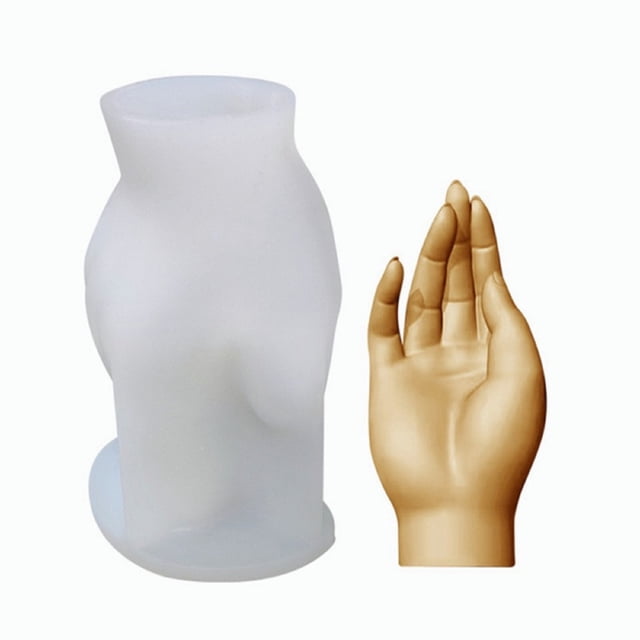 DPTALR Candle Silicone Mold DIY Creative Gesture Aromatherapy Candle Gypsum Mold