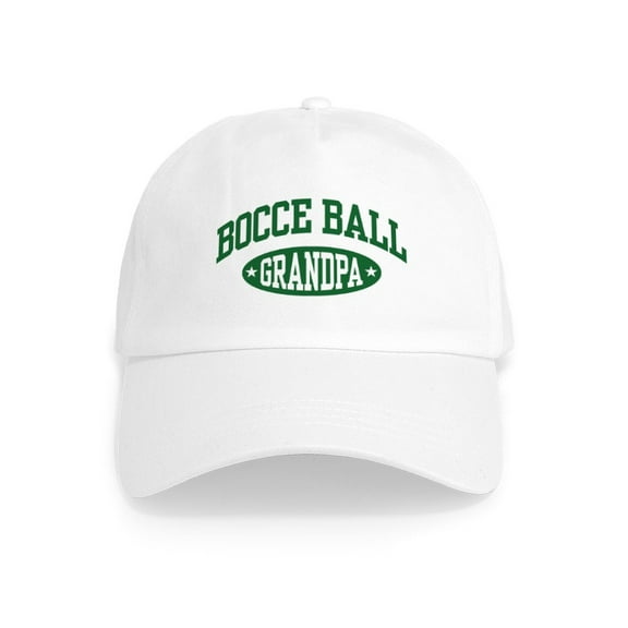 CafePress - Bocce Ball Grandpa Cap - Adjustable 100% Brushed Unisex Casual Cotton Baseball Cap, Beige, 1
