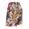 thumbnail image 4 of Gravity Falls Men's Swim Trunks Board Shorts Drawstring Elastic Waist Quick Dry Swimsuits Beach Shorts with Pockets L, 4 of 8