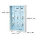 thumbnail image 5 of Clearance Hooks under $10,Wall Mounted Key Hook Rack Wood Floating Storage Shelf For Home Wall Decorations, 5 of 9