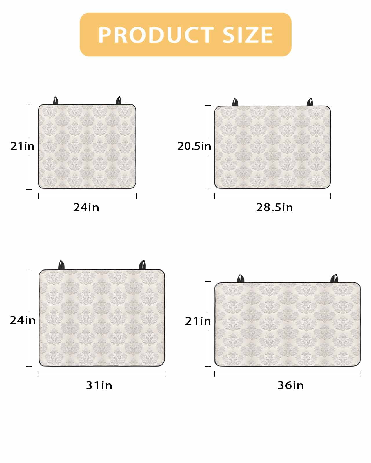 nqOlkjepod Large Induction Cooktop Protector Mat 24"x21", Beige Floral Boho Stove Top Covers for Electric Stove, Retro Ethnic Tribe Abstract Art Stove Burner Cover Mats, Glass Top Stove Cover