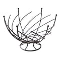 thumbnail image 2 of Cesta de frutas, frutero doméstico, organizador de artículos diversos, cesta de almacenamiento portátil Negro, 2 of 9