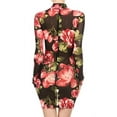 thumbnail image 2 of 2Chique Boutique Women's Floral Print Semi Sheer Mini Dress (medium), 2 of 5