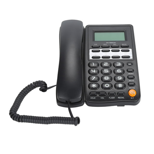 Teléfono Con Cable, Botón Ovalado Grande, Resistente Al Deslizamiento, Ajuste De Tono, Teléfono Fijo Para Oficina Para Personas Mayores Para El Hogar