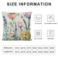 thumbnail image 5 of Pratyus Flowers Bee Watercolor Painting Print Pillow Covers for Couch Aesthetic Decorative for Car Couch Bedroom 1PC 20x20in, 5 of 5