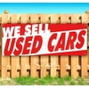We Sell Used Cars 13 oz Vinyl Banner With Metal Grommets