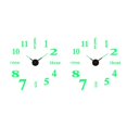 thumbnail image 4 of Moyic Reloj de pared luminoso 3D sin marco, relojes digitales DIY, calcomanías modernas de cuarzo silencioso, sala de estar, dormitorio, Tipo 6 2Conjunto, 4 of 6
