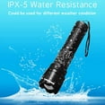 thumbnail image 5 of Rechargeable Flashlight 1200 Lumen - Tactical Flashlight Single Mode LED with Battery and USB Cable - IPX5 Waterproof Zoomable Torch, 5 of 5