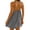 Gray, variant on VBVC Women's Sleeveless V-Neck Romper,Summer Overalls For Women,Ladies Adjustable Strap Jumpsuit with Pockets,Beige,S-2XL