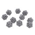 thumbnail image 4 of Dados de juego de rol, 10 piezas de dados poliédricos Juego de dados poliédricos de rol Rendimiento sólido, 4 of 8