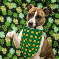 thumbnail image 4 of kladzum St. Patrick's Day Dog Bandanas Pet Scarf Fluffys Small Family Population Water Towel Clovers Pet Triangular Scarf Four Leaf Clovers Dog Scarf Accessories, 4 of 8