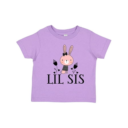 

Inktastic Little Sister Girl Bunny Lil Sis Girls Toddler T-Shirt