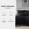 thumbnail image 2 of Mainstays Full/Queen 5-Piece All-Season Comforter Set, Black Cozy Plush, 2 of 11