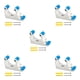 thumbnail image 1 of Eigraketly Gancho de montaje en pared para bicicleta, soporte de almacenamiento, perchas portátiles para bicicleta de montaña, ciclismo, hebilla de Blanco azul 5piezas Eigraketly CBP229046, 1 of 4