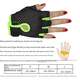 thumbnail image 4 of Guantes de malla para fitness, guantes deportivos para ciclismo al aire libre para mujer, guantes antiabrasión de medio dedo para montañismo para hombre, 4 of 5