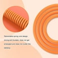 thumbnail image 6 of ZIYOU LANG C01 Coiled USB-c Double Sleeved Spring Cable Metal Aviator for Keyboard/Printer-Orange, 6 of 9