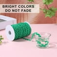 thumbnail image 5 of 54.6Yds/50m RIC Rac Trim Ribbon Green Wave Bending Fringe Trim 0.2"/5mm Woven Webbing Edge Lace for Christmas Sewing Crafts Dress Embellishment Wedding Party Gift Wrapping, 5 of 9