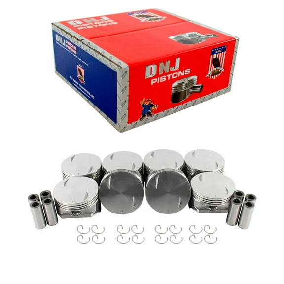DNJ P3181 Std. Complete Piston Set Fits Cars & Trucks 01-04 Chevrolet 2500 C3500HD 8.1L OHV 16v