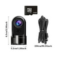 thumbnail image 2 of 360 Video Recorder 1080p 360° Rotating Mini Dashcam Cam Front and Rear 360°Rotating Car Camera 24h Parking Mode Night Mini Dashcam, 2 of 7