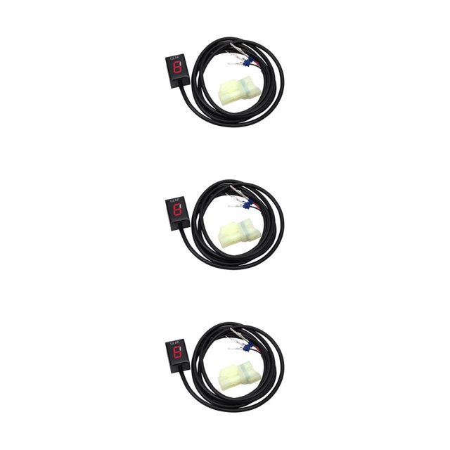 relayinert Speed Gear Display Motorcycle Indicator Motorcycle Gear Gear Gear Indicator red 3Set