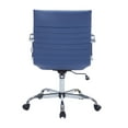thumbnail image 3 of LeisureMod Harris Modern Adjustable Swivel Leather Task Office Chair with Tilt and Ergonomic Design, Navy Blue, 3 of 10