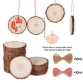 thumbnail image 3 of Rodajas de madera BIBRADAA, 54 unidades, 7-8 cm, con orificio para manualidades, 3 of 7