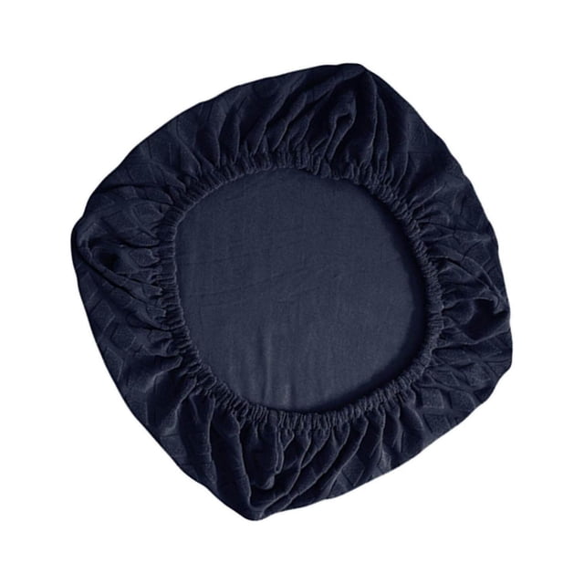 facefd Stretch Computer Chair Slipcovers Rotating stretchable slipcover Chairs Slipcover Chair Seat Covers for Office Dark Blue