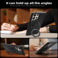 thumbnail image 5 of for Samsung Galaxy S24 Ultra Case, Slim Fit Premium PU Leather [Compatible with MagSafe] [360° Rotatable Ring Kickstand] Shockproof Protective Cover for Galaxy S24 Ultra Phone Case Magnetic, Black, 5 of 6