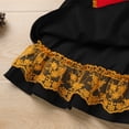 thumbnail image 5 of IDOPIP Toddler Baby Girls Christmas Dress Short Puff Sleeve Printed Smocked Skater Dress, 5 of 7