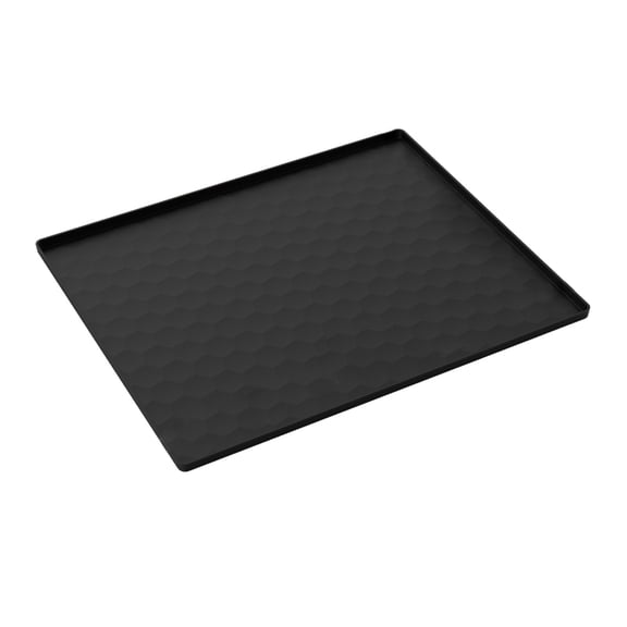 Sinyiin Nonslip Silicone Dishwasher Bottom Pad Portable Dishwasher Drip Tray with Raised Edge Leakproof Dish Washer Tray