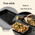 thumbnail image 2 of Tinynson Unbleached Parchment Paper Roll, Built-in Metal Cutter, 12in x 165sq.ft, 45gsm, Non-Stick, 450°F Safe, Parchment Baking Paper Roll for Baking, Cooking, Grilling, 2 of 9