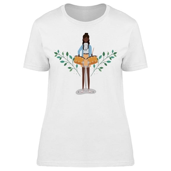 Woman Playing Timpani  T-Shirt Women -Image by Shutterstock, Female 3X-Large