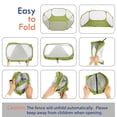 thumbnail image 2 of Corralito impermeable para pequeños animales Pawaboo verde, 2 of 8