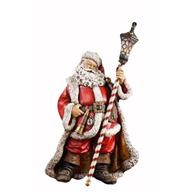 Figurine de Lanterne de Santa Tenant la Lanterne