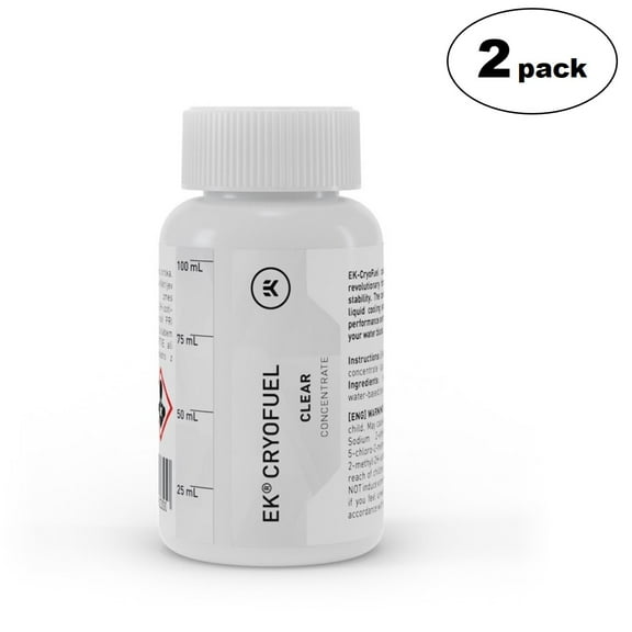 EKWB EK-CryoFuel Concentrate PC Coolant, 100mL, Clear, 2-pack