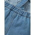 thumbnail image 6 of Kucnuzki Newborn Baby Boy Clothes 9 Months Summer Jumpsuit Bodysuit 12 Months Suspender Cool Printing Overall Denim Bodysuit Blue, 6 of 6