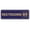 Blue / Gold, variant on Standard Restrooms Sign - Lt Gray - Small 2" X 6"