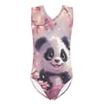 thumbnail image 2 of Kids Swimsuits Classic Floral Stretchable Fabric Upf 50+ Uv Sun Protection Girls Cutout One-Piece Bathing Suit for Cute Swimwear 9-18y, 2 of 4