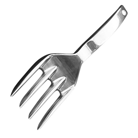 SWETRACE 1Pack Aluminium Alloy D-Shaped Fork 4 Teeth Garden Rakes for Home Gardeners Gardening Tool 9.1x2.6x1.6in
