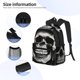 thumbnail image 3 of Disketp Black White Hat Skull Mochila Ligera Clásica con Múltiples Bolsillos, Mochila Casual para Hombre y Mujer, Ideal para Escuela, Trabajo y Viajes, 3 of 6