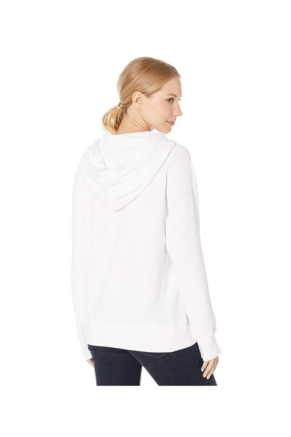 Womens Graphic Sport Hoodie Sportswear Logo Track Hoodie White
