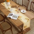 thumbnail image 4 of Pumpkin Table Runner,13 x 72 inch Watercolor Pumpkins Happy Thanksgiving Fall Table Runners Linen Cotton Burlap Kitchen Table Runner for Family Dinner Parties, Christmas & Party, 4 of 5